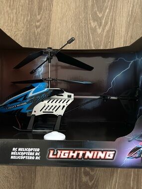 Lightning Blue RC Helicopter - Kids Remote Control Toy